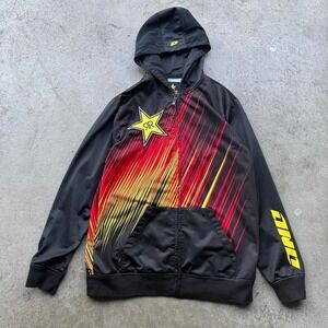Early 2000/Y2K Rockstar Industries x One Industries AOP Zip Up Jacket Motorcycle